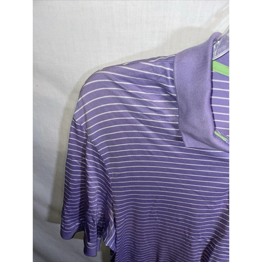 Polo Golf Ralph Lauren Men’s Polo Shirt Size XL Purple Striped Athleisure Tennis